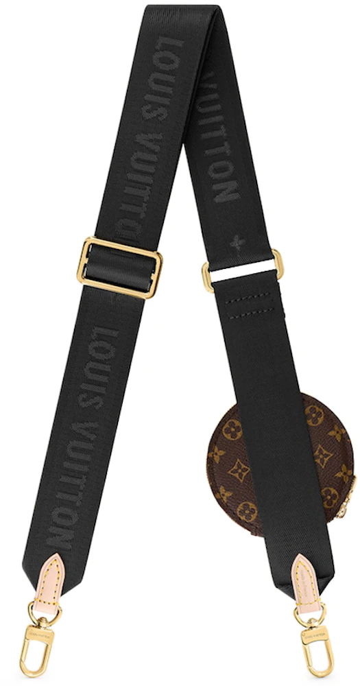 Louis Vuitton Bandouliere Round Coin Purse Monogram Black/Ebony in