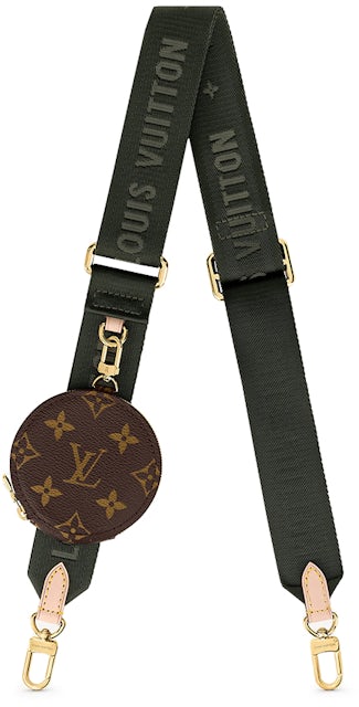 Louis Vuitton Bandouliere Round Coin Purse Monogram Khaki/Ebony in