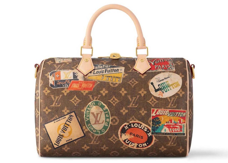 Louis Vuitton Bandouliere Speedy 30 Monogram in Coated Canvas with Gold tone DE