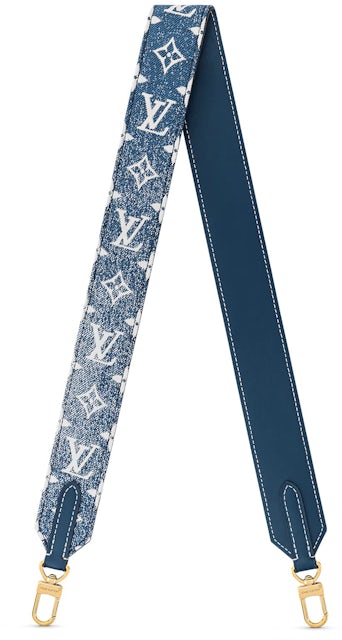Louis Vuitton Bandouliere Strap Denim Jacquard Navy Blue in Denim