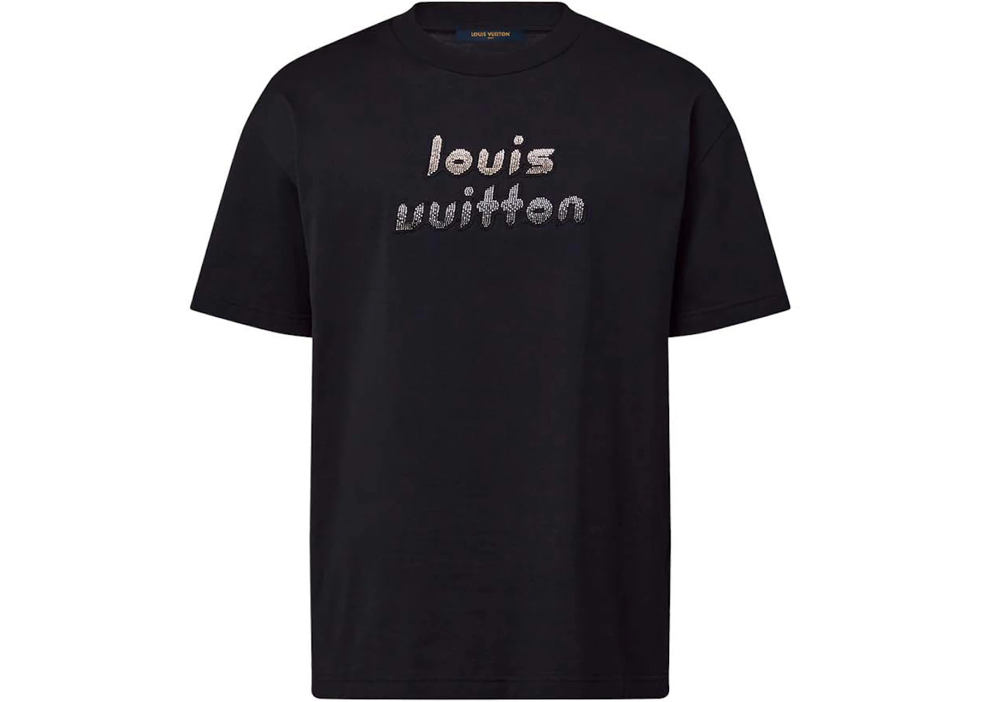 Louis Vuitton Black Space Applique Logo T-Shirt