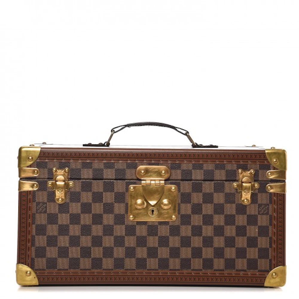 Louis Vuitton Beauty Train Case Boite Bouteilles et Glace Damier Ebene  Brown in Toile Canvas/Leather with Brass - US