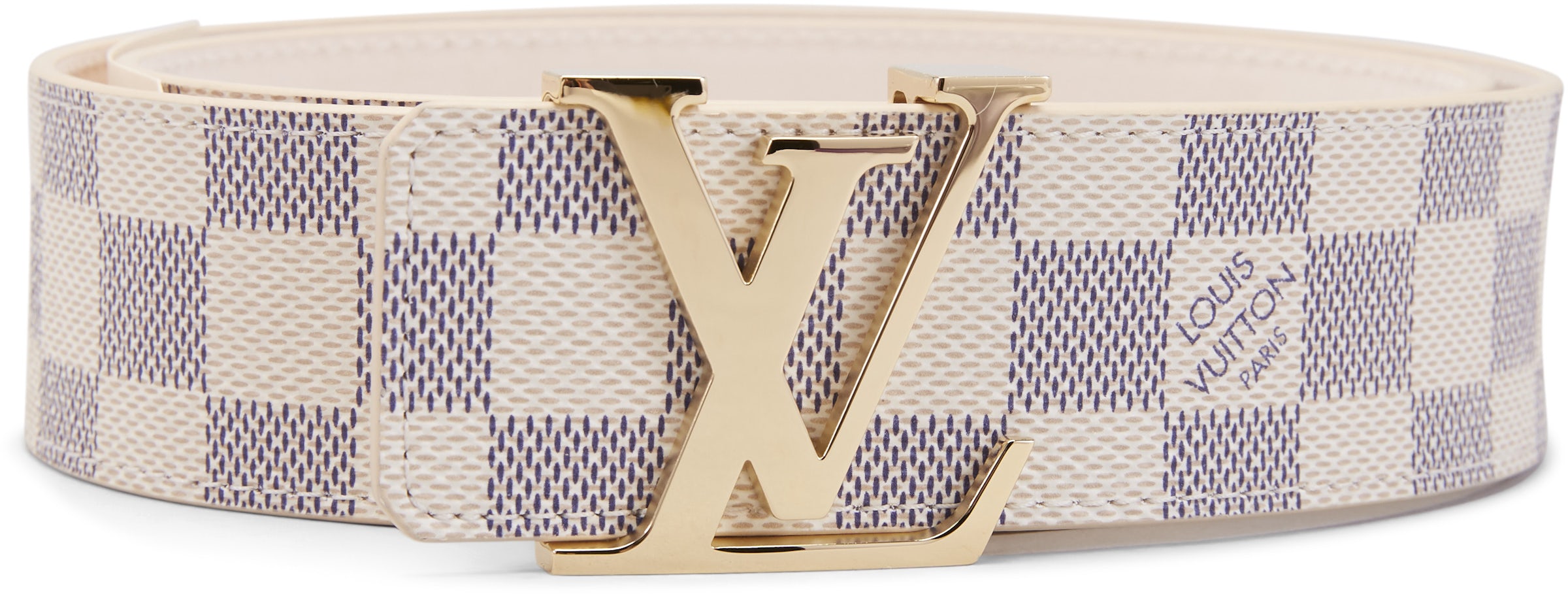 Louis Vuitton Belt LV Initials Monogram Multicolore Blanc White in