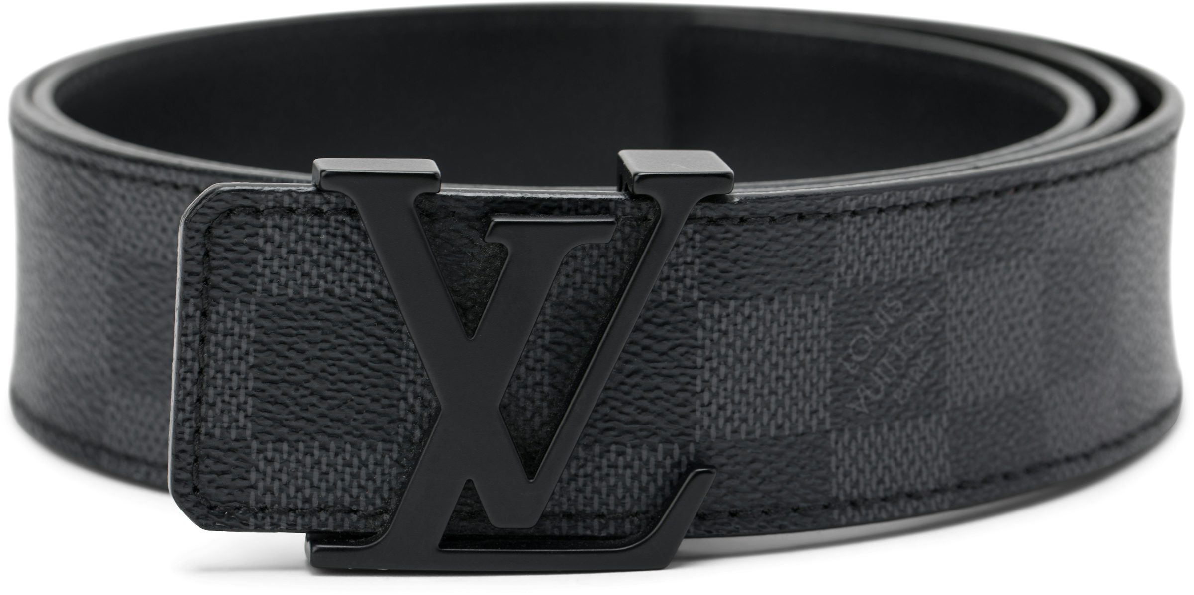 Louis Vuitton Damier Graphite Initials Belt 100CM Louis Vuitton