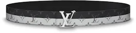 Louis Vuitton Initiales Belt Monogram Eclipse Black/Gray in Canvas with ...