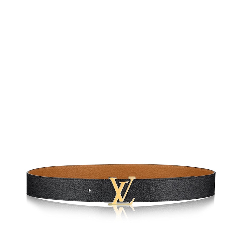 Initiales leather belt Louis Vuitton Black size 90 cm in Leather  32642518