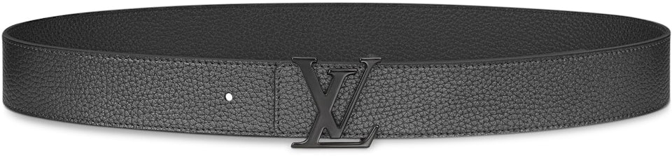 Louis Vuitton Belt Initiales Reversible 40MM Dark Silver in Taurillon  Leather with Matte Black-tone - US