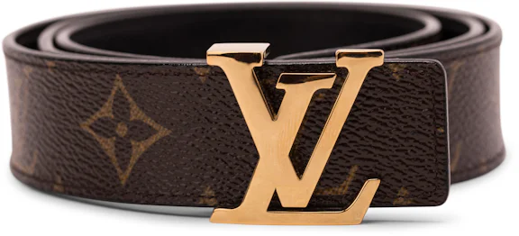 Louis Vuitton Belt Initiales Reversible Monogram 1W Noir Black/Brown in ...