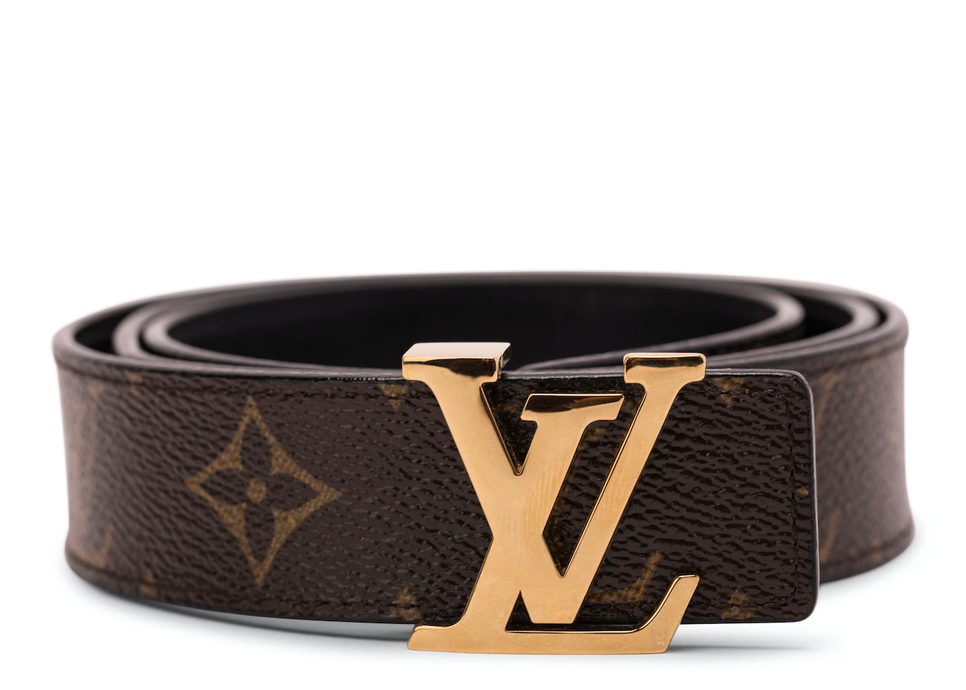 Louis Vuitton Belt Initiales Reversible Monogram 1W Noir Black/Brown in ...
