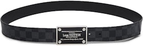 Louis Vuitton Belt LV Initiales Damier Graphite 40 MM Black/Grey