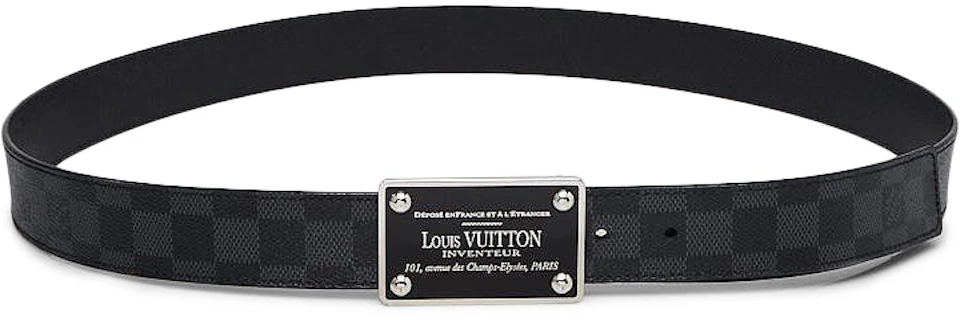 Louis Vuitton LV Optic 40mm Reversible Belt, Black, 85
