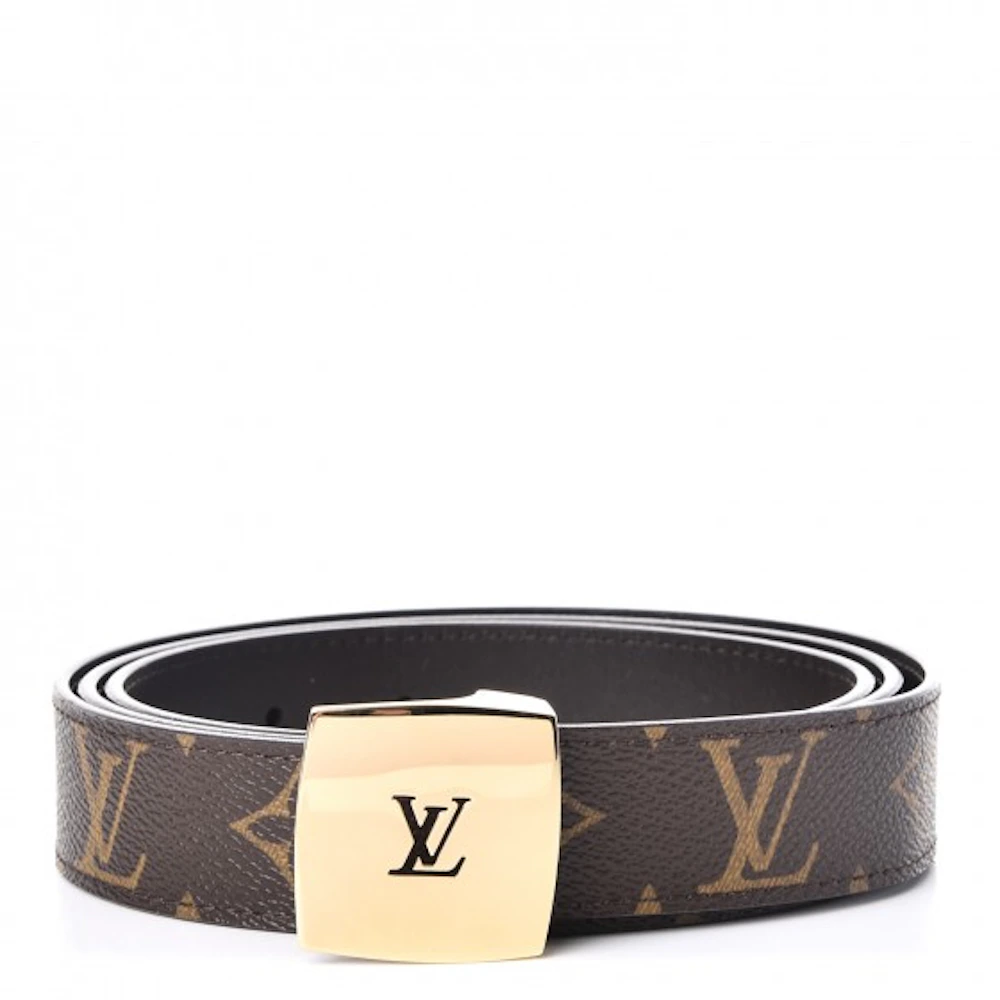 Louis Vuitton Belt Cut Reversible Monogram Brown in Toile Canvas ...