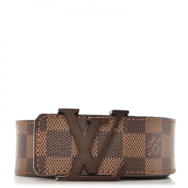 Louis Vuitton Belt Initiales Damier Canvas/Leather Brown in Canvas/Leather Mocha