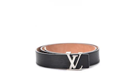 Louis Vuitton Belt LV Initiales Epi 1.25 Width Black