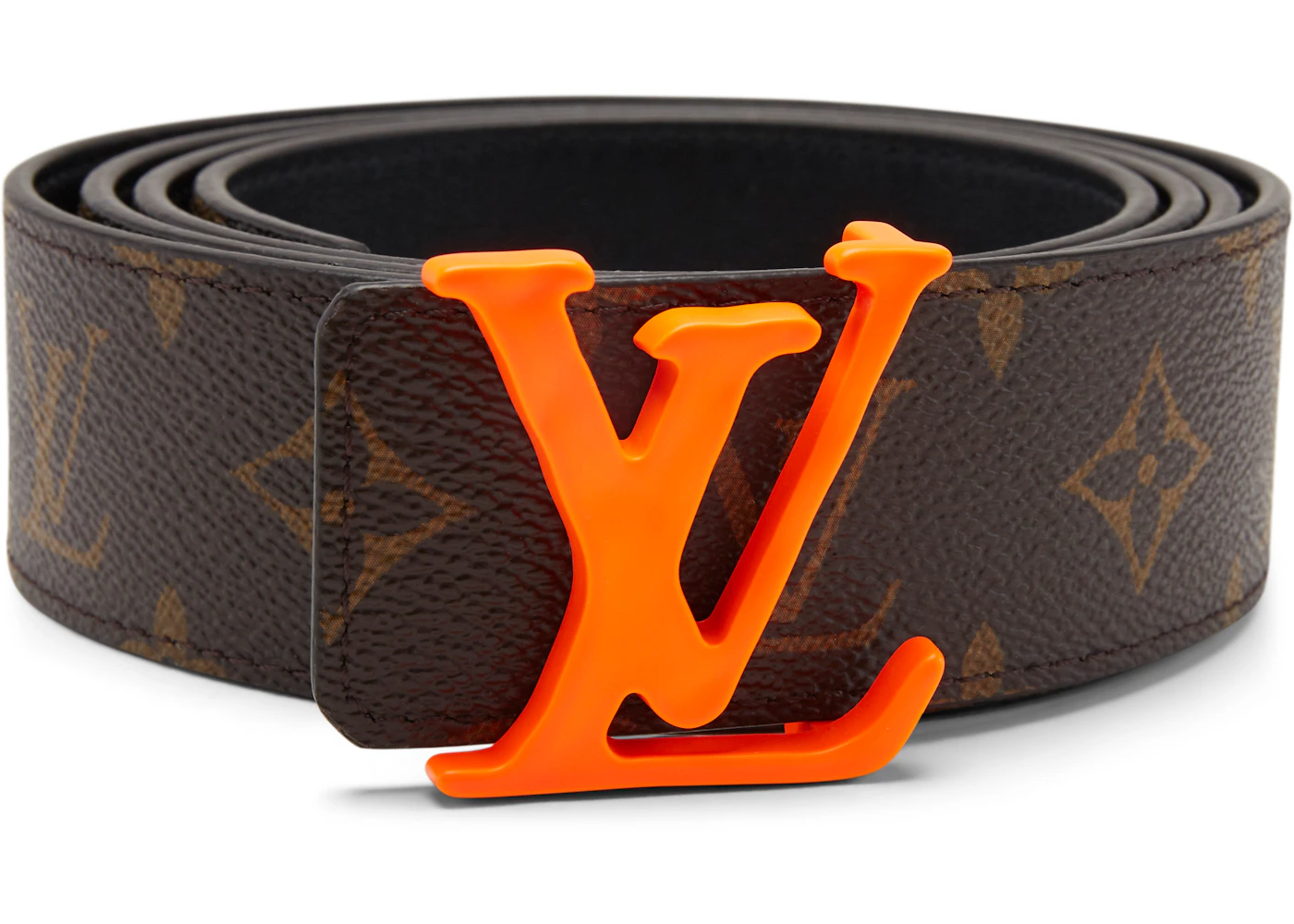 Louis Vuitton Shape Belt Monogram 40MM Brown in Coated Canvas with