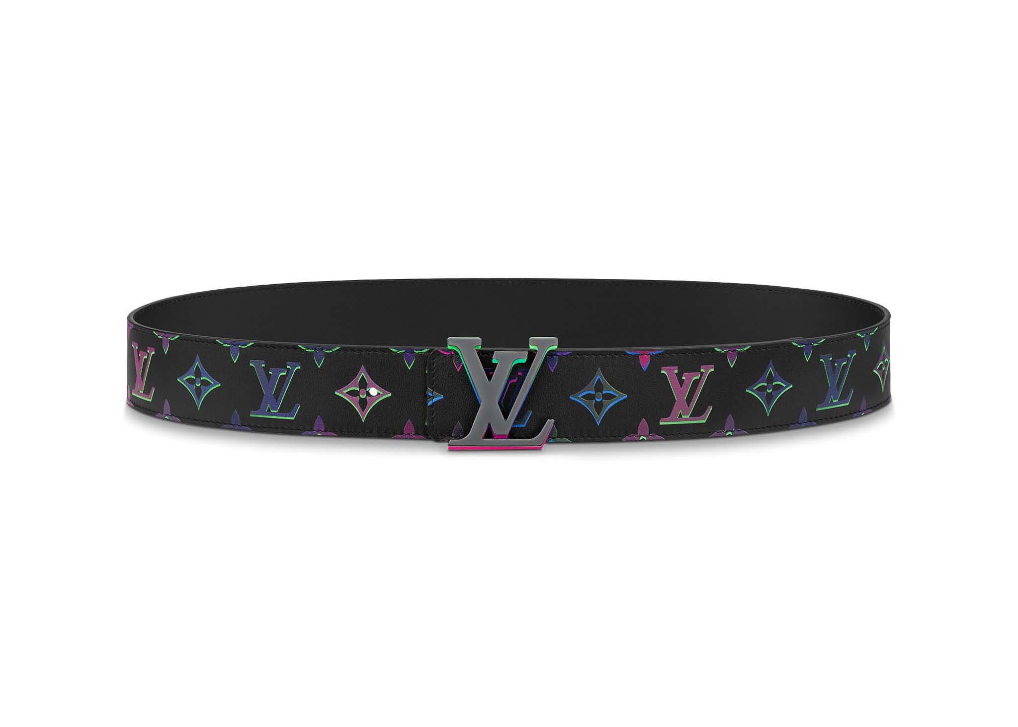 Louis Vuitton Rainbow Monogram Canvas LV Initiales Reversible Belt Size  9036  Yoogis Closet