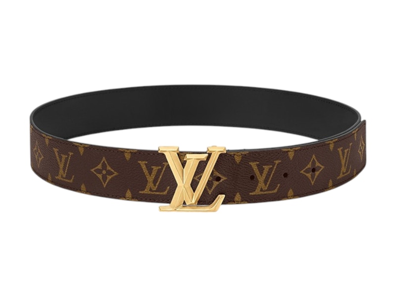 Pre-owned Louis Vuitton Men's  Belt Lv Pyramide 40mm In Brown/gold In Multi