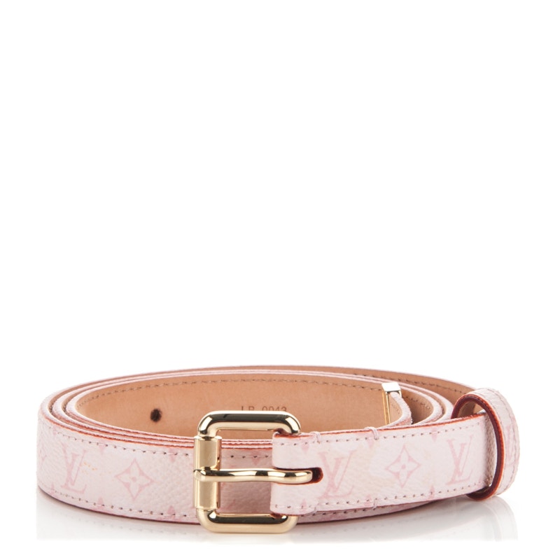 Louis vuitton belt on sale pink