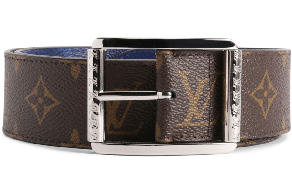 Louis Vuitton Belt Reverso Monogram Outdoor 40mm Brown in Canvas with  Silver-tone - US