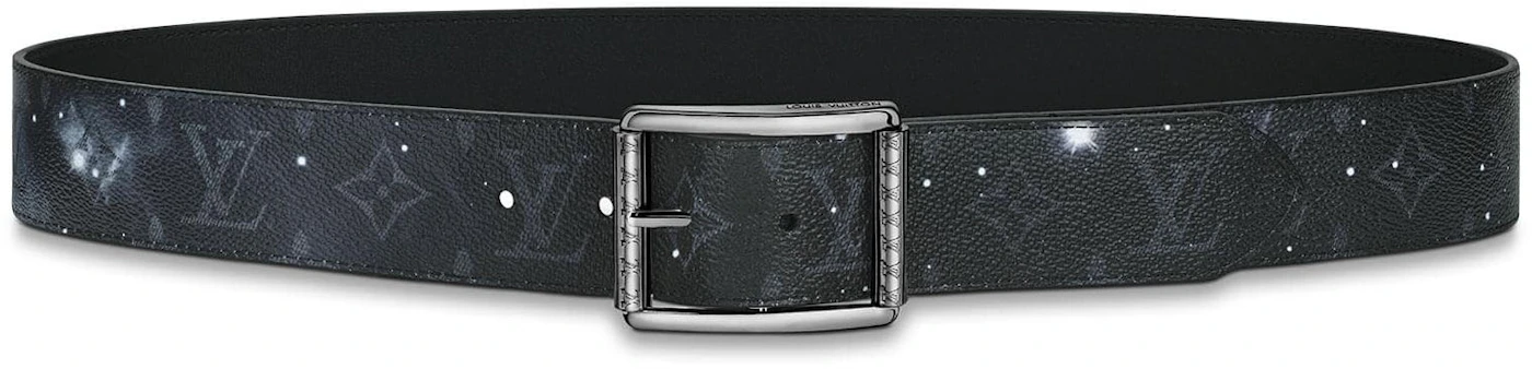Louis Vuitton Reversible Monogram Belt Rainbow Black Silver 40mm Size 100  MP130