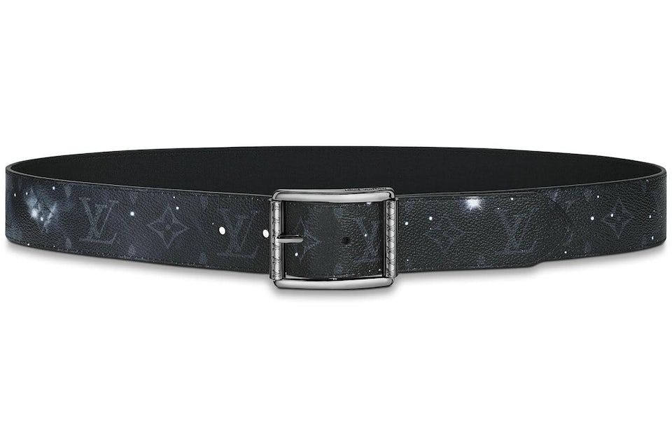 Louis Vuitton Reverso Reversible Belt Monogram Galaxy 40mm Black Multicolor  in Coated Canvas with Silver-tone - US