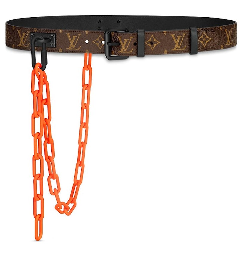 Louis Vuitton Signature Belt Monogram Chains 35MM Brown/Orange in