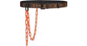 Louis Vuitton Signature Belt Monogram Chains 35MM Brown/Orange