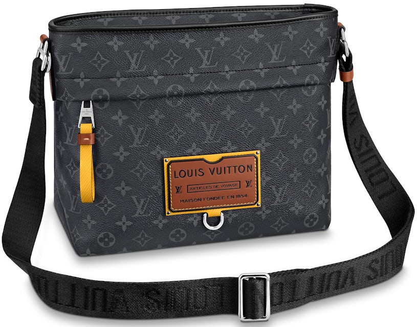 Louis Vuitton Besace Zippee Monogram Eclipse Gaston Label Savane Yellow in  Coated Canvas/Cowhide Leather with Silver-tone - US