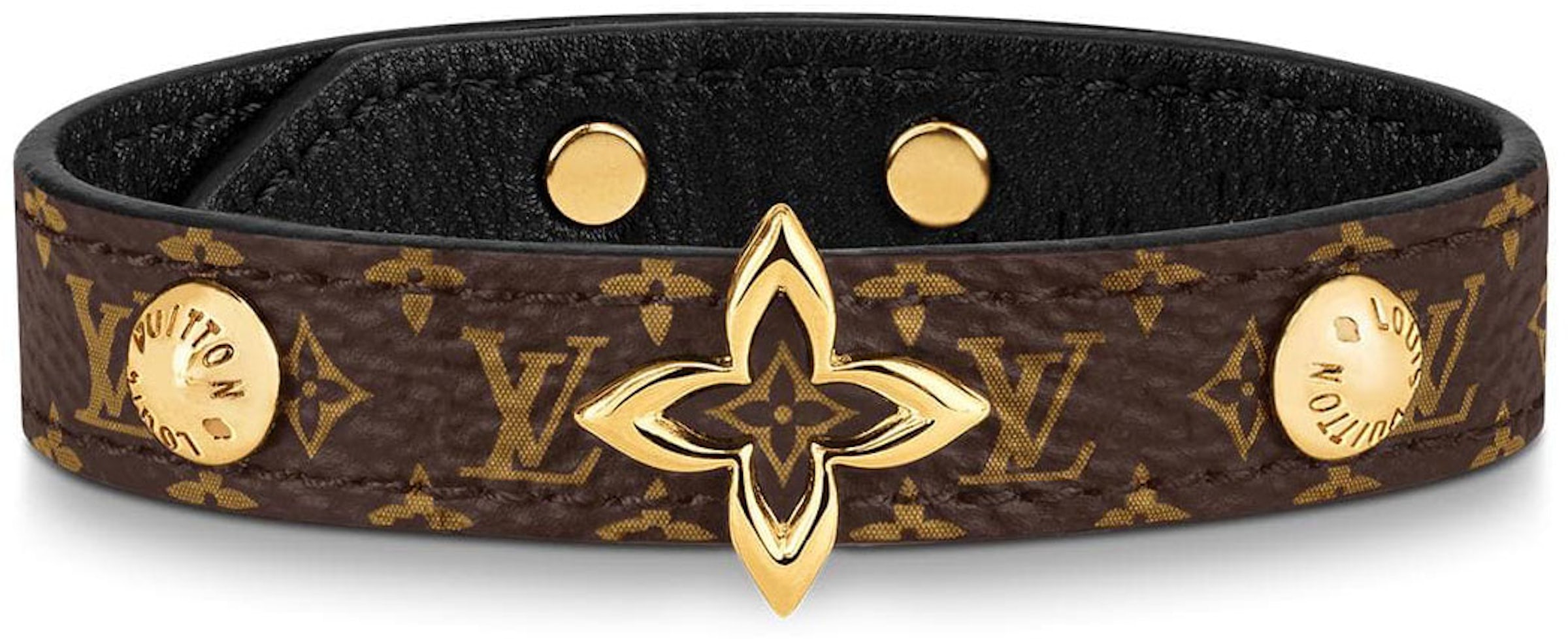 Keep It Double Leather Bracelet Monogram Eclipse Canvas - Men - Fashion  Jewelry