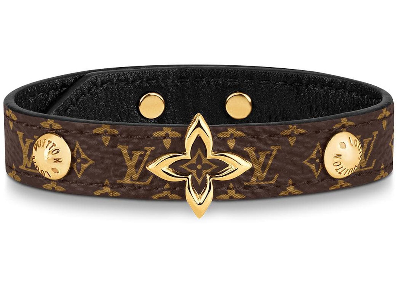 Louis Vuitton Blooming Bracelet Monogram Brown in Coated Canvas with
