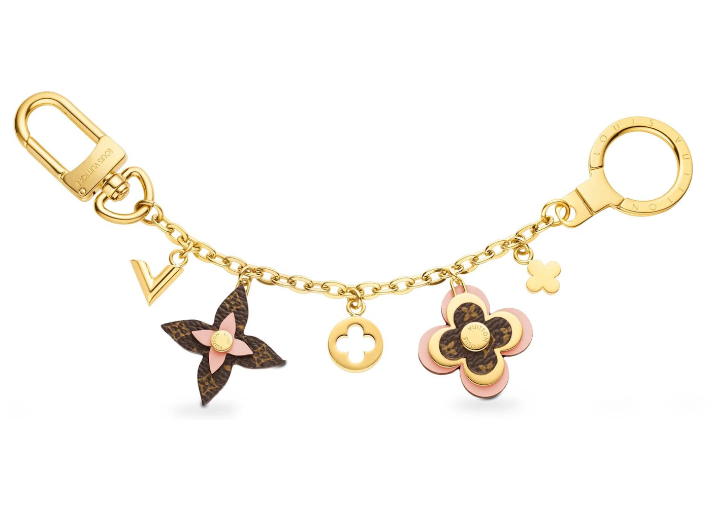 Louis Vuitton Inspired Key Chain- Brown Flower