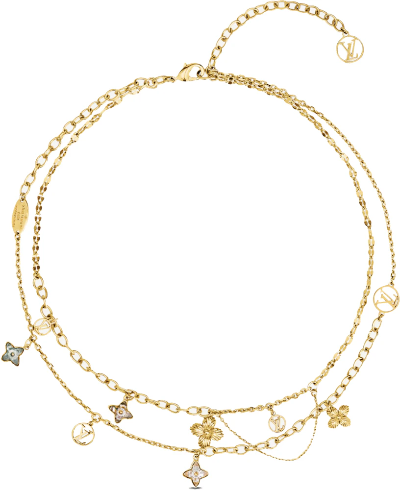 Louis Vuitton Blooming Strass Necklace Gold in Metal with Gold-tone - US