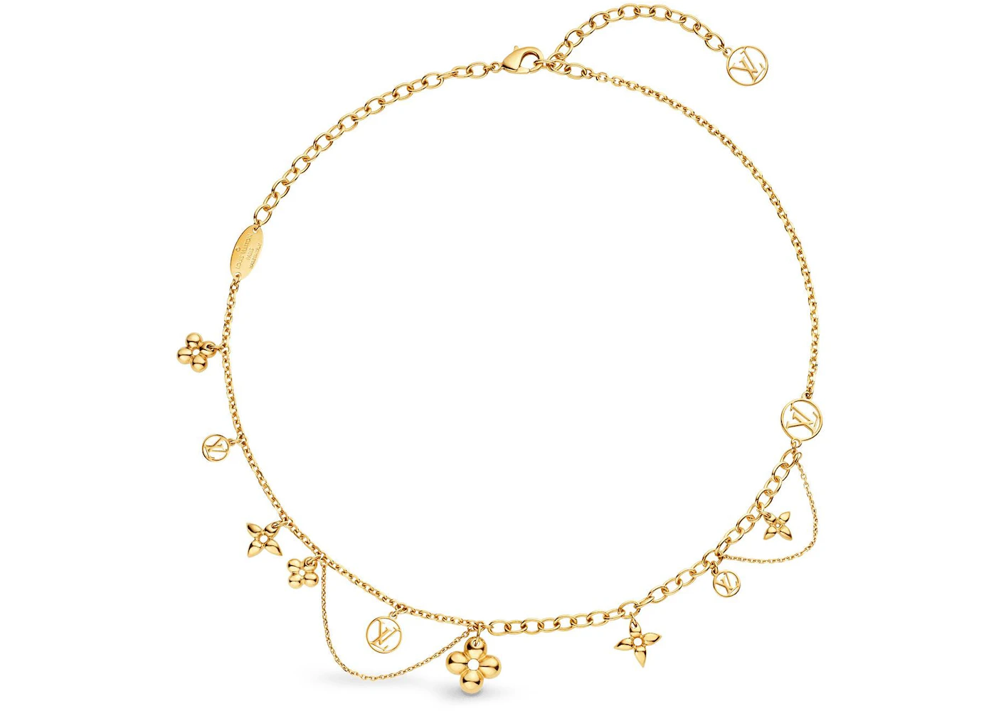 Louis Vuitton Blooming Supple Necklace Brass in Brass with Brass - US