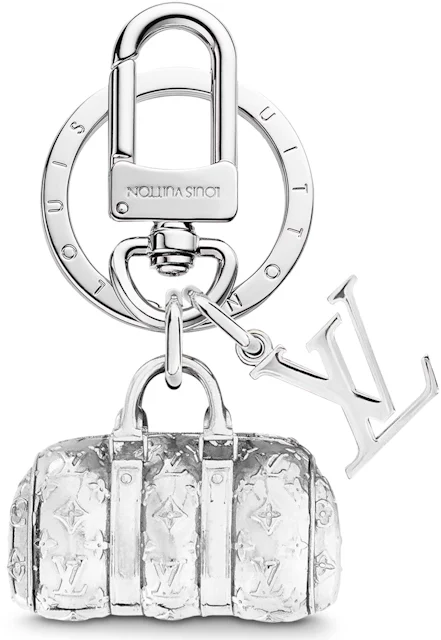 Louis Vuitton Blown Up Figurine Key Holder And Bag Charm Silver in ...