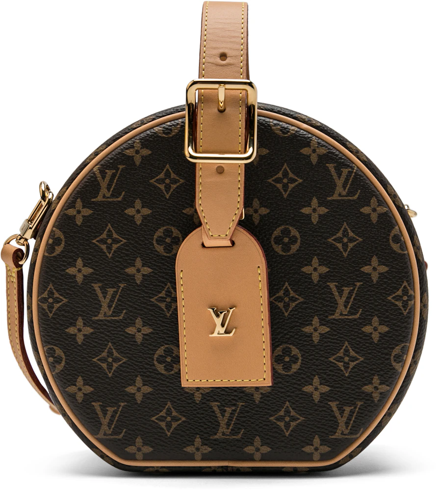 Louis Vuitton Mini Boite Chapeau Monogram Reverse Brown in Coated  Canvas/Leather with Gold-tone - US