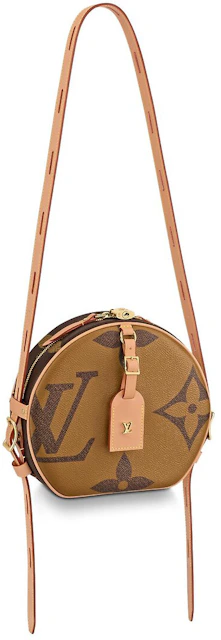 Skelne På daglig basis software Louis Vuitton Boite Chapeau Souple Monogram Giant Reverse Brown in Coated  Canvas/Leather with Gold-tone