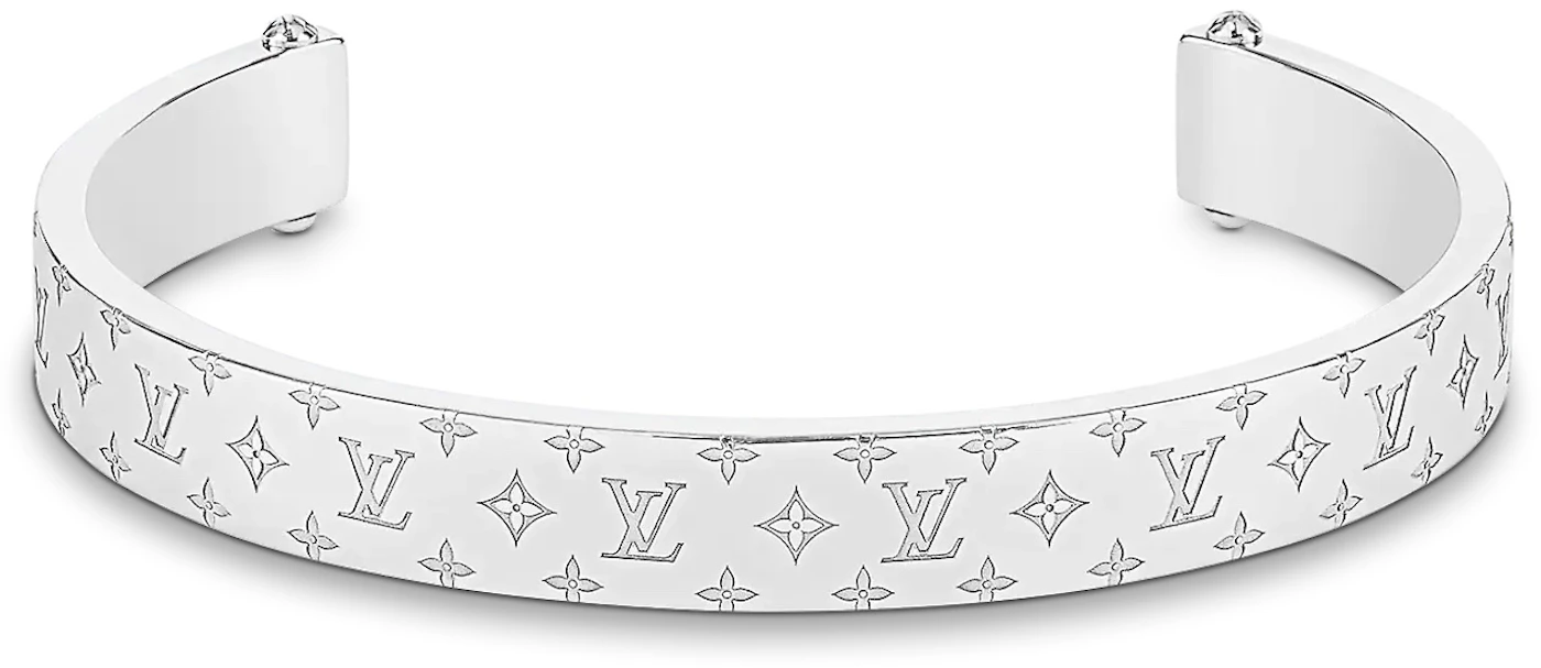 Louis Vuitton Monogram Nanogram Two Tone Cuff Bracelet Louis