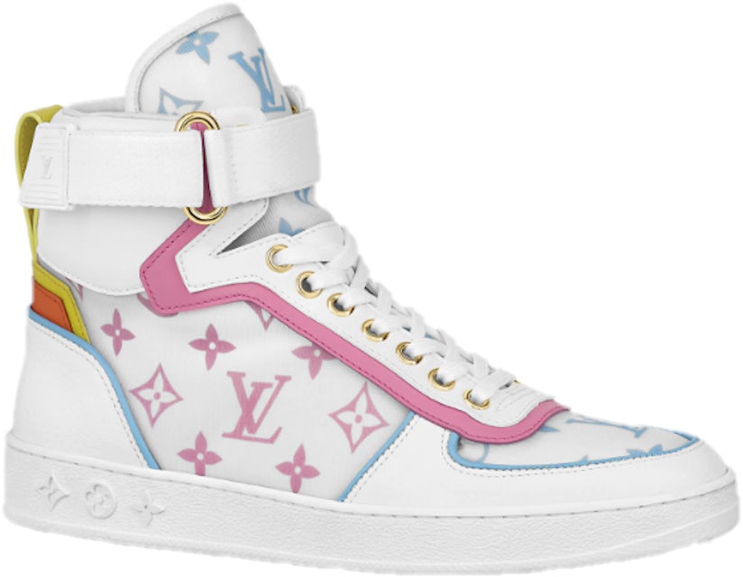 (WMNS) LOUIS VUITTON LV Boombox High-top Sport Shoes Pink/White 1A87QX