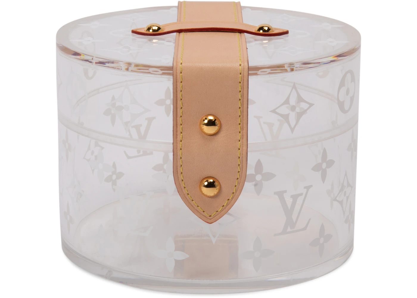 Louis Vuitton Box Scott Monogram Clear/Beige in Plexiglass/VVN Leather ...