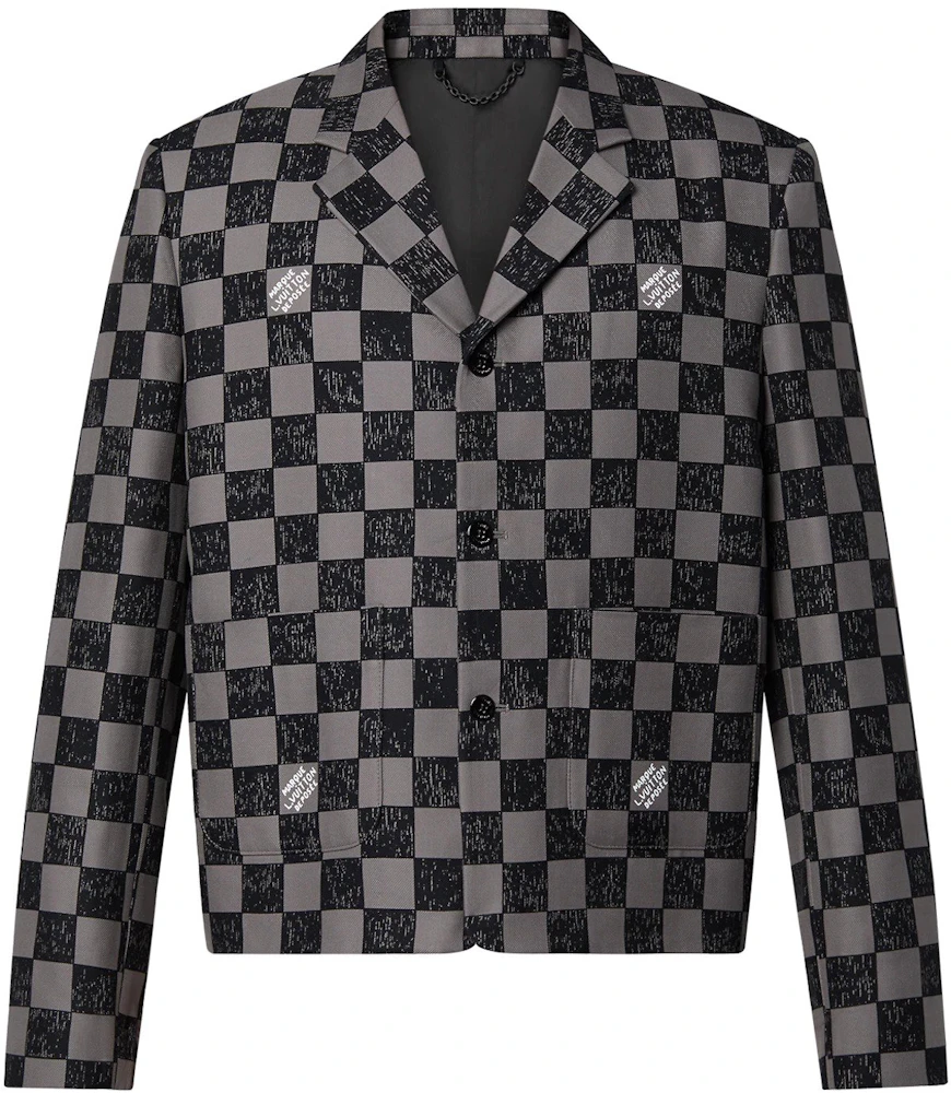 Louis Vuitton Boxy Damier Jacket Black Men's - FW21 - US