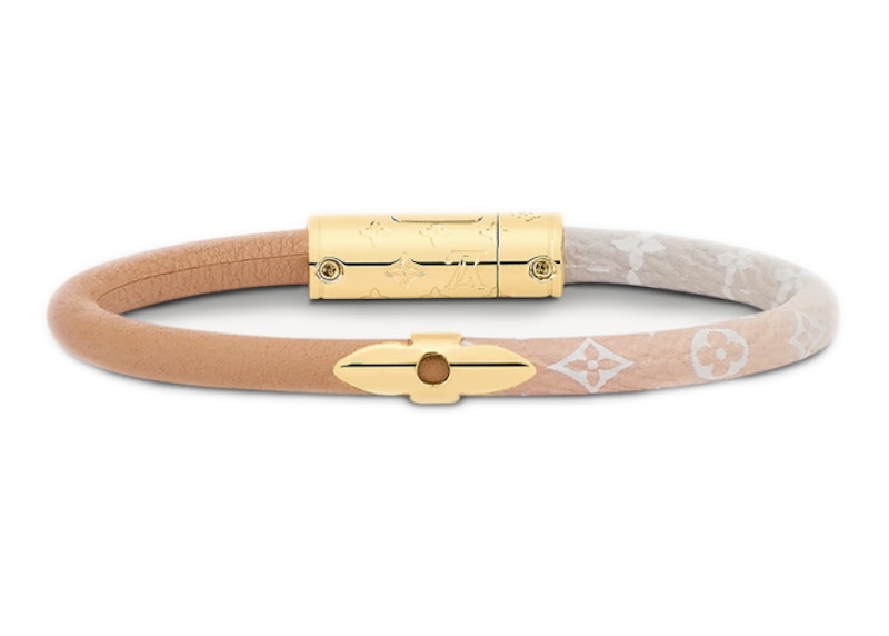 louis vuitton brown leather bracelet