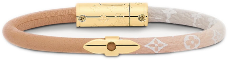 Louis Vuitton Bracelet Daily Confidentail Mist in Leather/Canvas with  Silver-tone - US