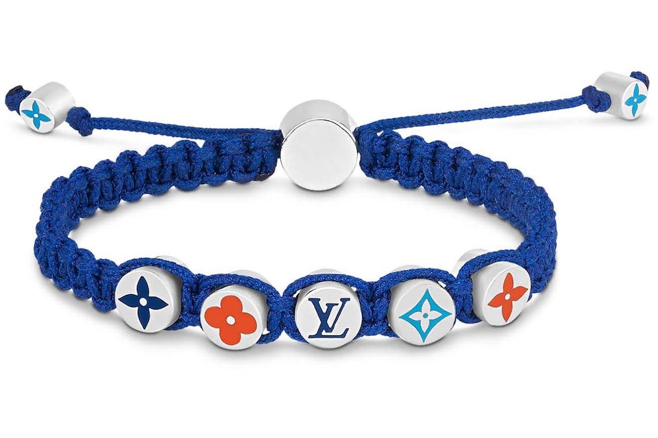 Louis Vuitton Bracelet Monogram Colours Braided Dark Blue