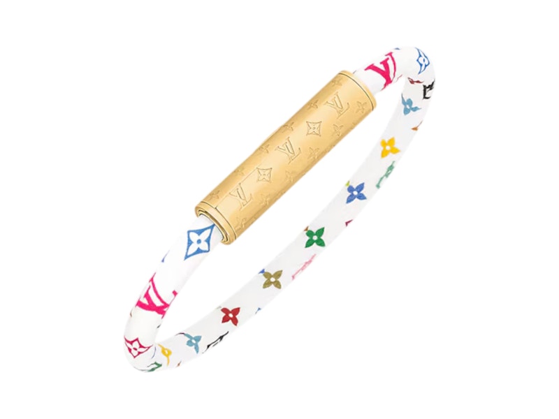 Louis Vuitton X Takashi Murakami Lv Confidential Bracelet White Multicolored