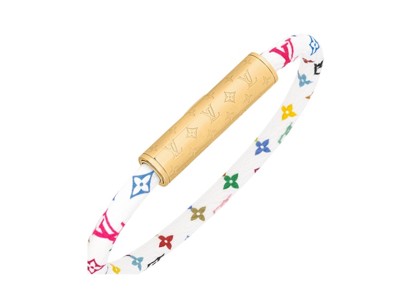 Louis Vuitton X Takashi Murakami Lv Confidential Bracelet White Multicolored