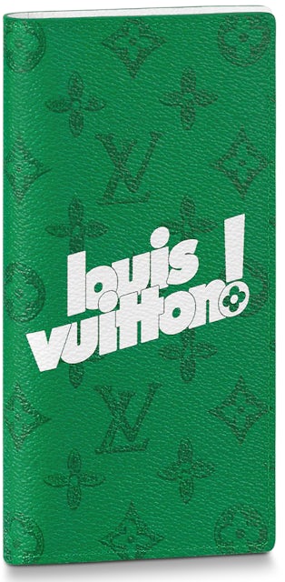 Louis Vuitton Brazza Monogram Green in Coated Canvas - US