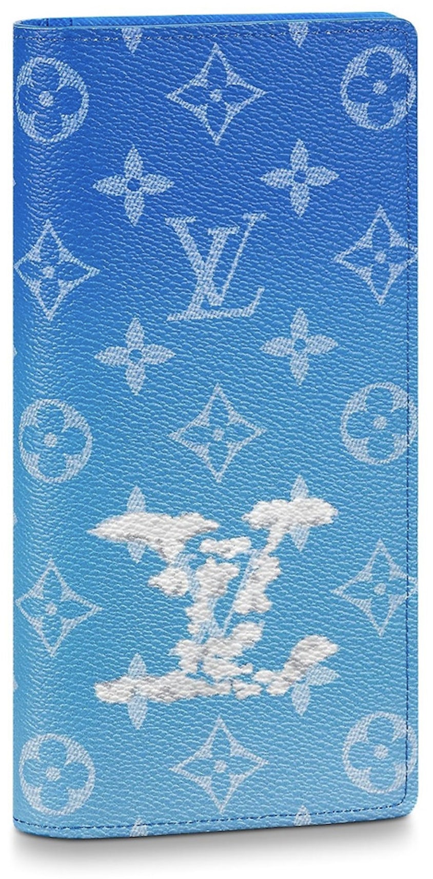 Louis Vuitton Blue Clemence Brazza Leather Wallet (LRX) 144010001112 Do