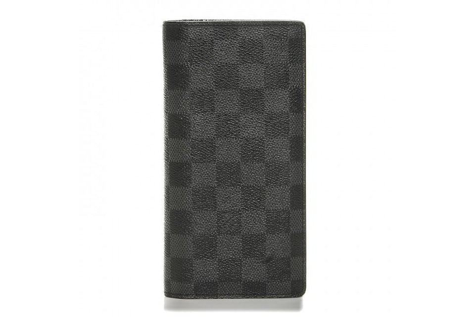 Louis Vuitton Damier Graphite Pattern Brazza Wallet - Black