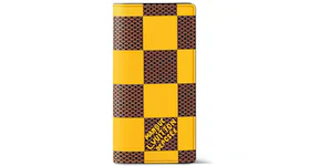 Louis Vuitton Brazza Wallet Damier Pop Yellow