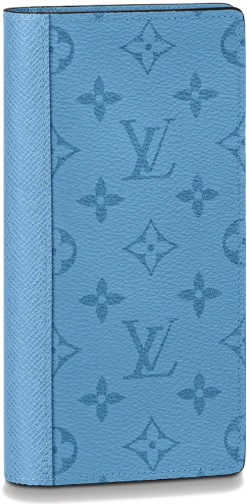 Louis Vuitton Brazza Wallet Denim in Coated Canvas/Cowhide Leather with  Silver-tone - US